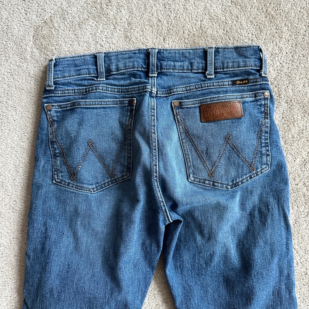 Wrangler Men's Blue Straight Jeans